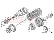 HONDA VT1100CN Shadow 1992 E-7 CLUTCH