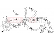 HONDA VT1100CN Shadow 1992 E-18 WATER PIPE