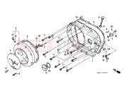 HONDA VT1100CR Shadow 1994 E-6 RIGHT CRANKSHAFT COVER