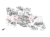 HONDA VT1100CS Shadow 1995 E-2-2 CYLINDER HEAD (REAR) (VT1100CS / CT)