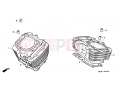 HONDA VT1100CS Shadow 1995 E-5 CYLINDER (VT1100CS / CT)