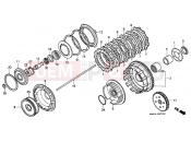 HONDA VT1100CS Shadow 1995 E-7 CLUTCH (VT1100CS / CT)