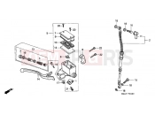 HONDA VT1100CT Shadow 1996 F-4 FRONT MASTER CYLINDER (VT1100CS / CT)