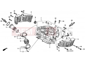 HONDA VT1100D2X Shadow 1999 E-2-1 CYLINDER HEAD (REAR)