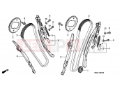 HONDA VT1100D2X Shadow 1999 E-4 TIMING CHAIN ​​/ TENSIONER