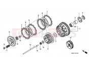 HONDA VT1100D2X Shadow 1999 E-7 CLUTCH