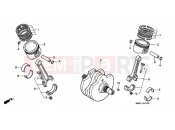 HONDA VT1100D2X Shadow 1999 E-15 CRANKSHAFT / PISTON