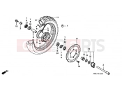 HONDA VT1100D2X Shadow 1999 F-10 FRONT WHEEL