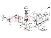 HONDA VT1100D2X Shadow 1999 F-11 REAR MASTER CYLINDER