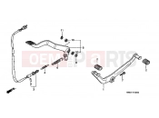 HONDA VT1100D2X Shadow 1999 F-20 PEDAL