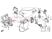 HONDA VT1100D2X Shadow 1999 F-28 BATTERY