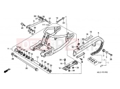 HONDA VT600CK Shadow 1989 F-21 SWING ARM