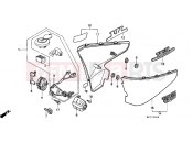 HONDA VT600CL Shadow 1990 F-15 SIDE COVER