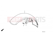 HONDA VT600CM Shadow 1991 F-7 FRONT FENDER