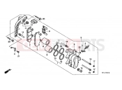 HONDA VT600CM Shadow 1991 F-9 FRONT BRAKE CALIPER