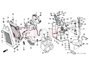 HONDA VT600CM Shadow 1991 F-27 RADIATOR