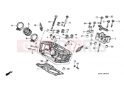 HONDA VT600CR Shadow 1994 E-2-1 CYLINDER HEAD (REAR)