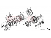 HONDA VT600CR Shadow 1994 E-7 CLUTCH