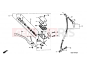 HONDA VT600CR Shadow 1994 F-4 FRONT MASTER CYLINDER