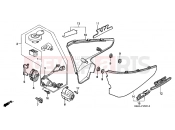HONDA VT600CR Shadow 1994 F-15 SIDE COVER