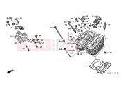 HONDA VT600CT Shadow 1996 E-2 CYLINDER HEAD (FRONT)