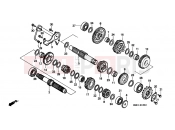 HONDA VT600CT Shadow 1996 E-15-2 TRANSMISSION