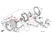 HONDA VT600CT Shadow 1996 F-1 HEADLIGHT