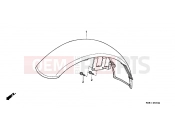HONDA VT600CT Shadow 1996 F-7 FRONT FENDER