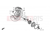 HONDA VT600CT Shadow 1996 F-12 REAR WHEEL