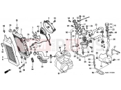 HONDA VT600CT Shadow 1996 F-30 RADIATOR