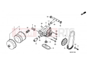 HONDA VT750CA Shadow 2010 E-13 OIL PUMP
