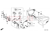 HONDA VT750CA Shadow 2010 F-17 SIDE COVER