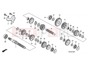 HONDA VT750CA6 Shadow 2006 E-16 TRANSMISSION