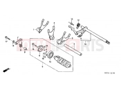 HONDA VT750CA6 Shadow 2006 E-17 TRANSMISSION DRUM
