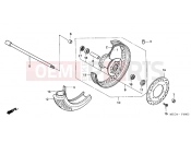 HONDA VT750CA6 Shadow 2006 F-10 FRONT WHEEL