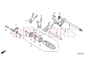 HONDA VT750CA9 Shadow 2009 E-17 TRANSMISSION DRUM