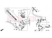 HONDA VT750CA9 Shadow 2009 F-4 FRONT BRAKE MASTERCYLINDER