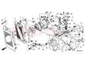 HONDA VT750CA9 Shadow 2009 F-33 ​​RADIATOR