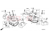 HONDA VT750CAA Shadow 2010 E-1 VALVE COVER