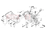 HONDA VT750CAA Shadow 2010 E-6 RIGHT CRANKSHAFT COVER