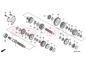 HONDA VT750CAA Shadow 2010 E-16 TRANSMISSION