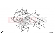HONDA VT750CD Shadow 2013 E-10 LEFT CRANKSHAFT COVER (VT750C / C2S / CA / CS)