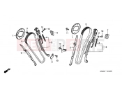 HONDA VT750CD3Y Shadow 2000 E-4 TIMING CHAIN ​​/ TENSIONER