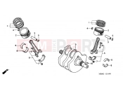 HONDA VT750CD3Y Shadow 2000 E-14 CRANKSHAFT / PISTON