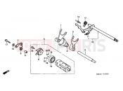 HONDA VT750CD3Y Shadow 2000 E-16 TRANSMISSION DRUM