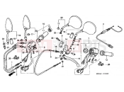 HONDA VT750CD3Y Shadow 2000 F-3 SWITCH / CABLE