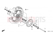 HONDA VT750CD3Y Shadow 2000 F-10 FRONT WHEEL