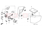 HONDA VT750CD3Y Shadow 2000 F-15 SIDE COVER