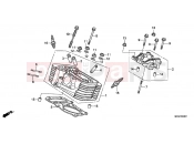 HONDA VT750CSC Shadow 2012 E-2-1 REAR CYLINDER HEAD