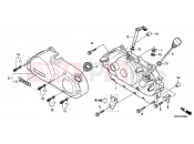 HONDA VT750CSC Shadow 2012 E-6 RIGHT CRANKSHAFT COVER (VT750C2B / C2S / CS / C / CA)